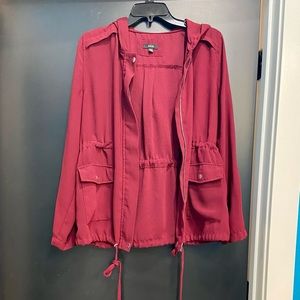 Maroon/wine Lightweight Jacket Size M Utility